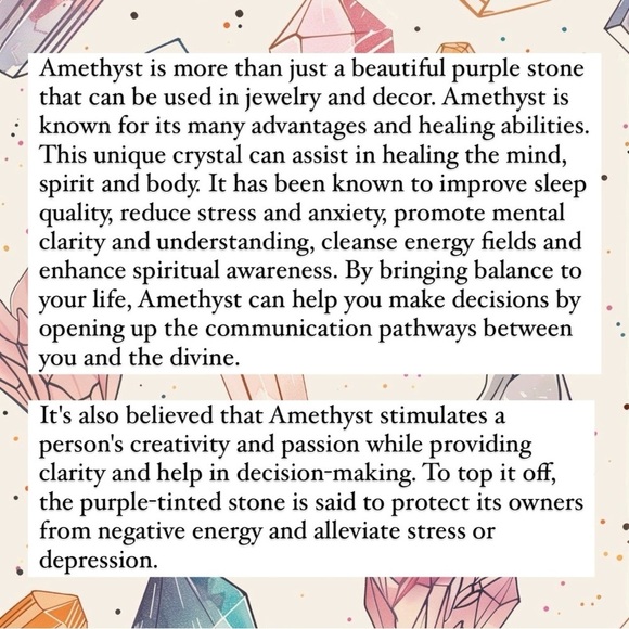 Strawberry Quartz And Amethyst Bracelet 6mm - Picture 7 of 8